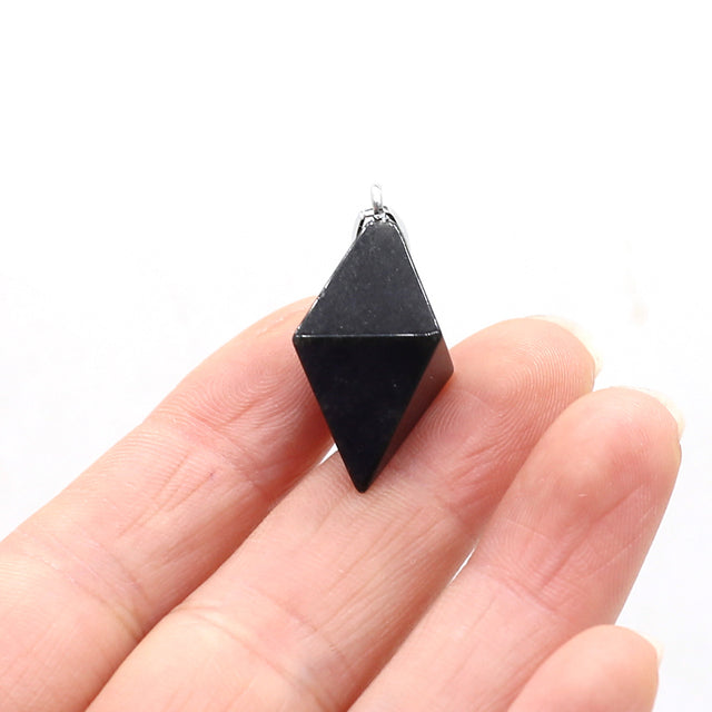 Diamond Faced Crystal Pendants
