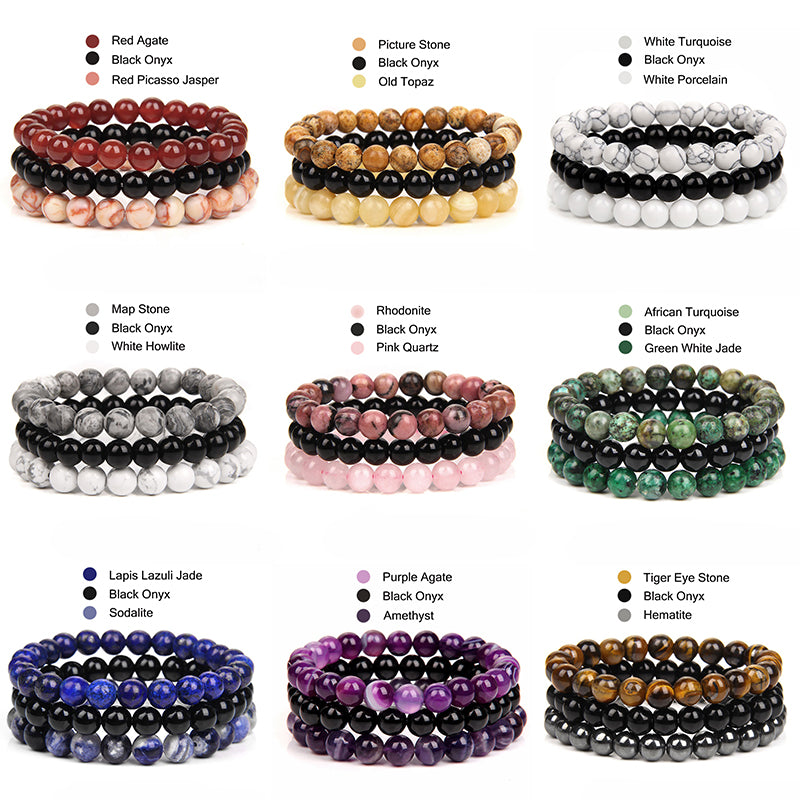 Crystal Bracelets (various types of stone beads)