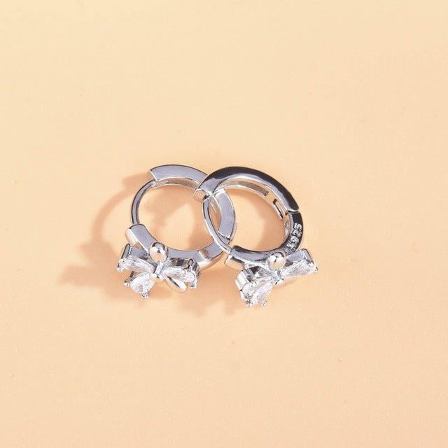 Small Daisy Hoop Earrings