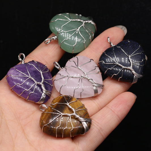 Tree of Life Heart Shaped Pendants