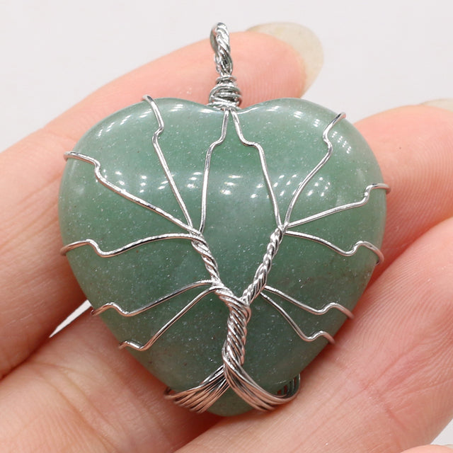 Tree of Life Heart Shaped Pendants