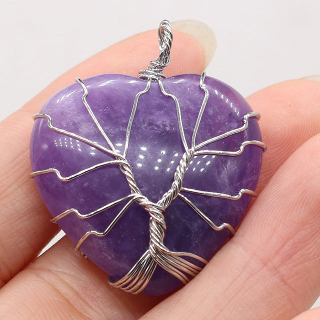 Tree of Life Heart Shaped Pendants