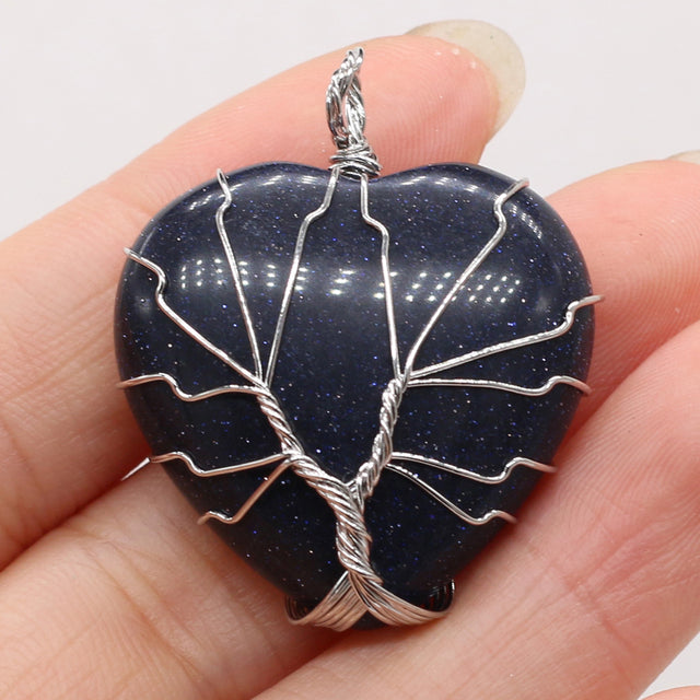 Tree of Life Heart Shaped Pendants