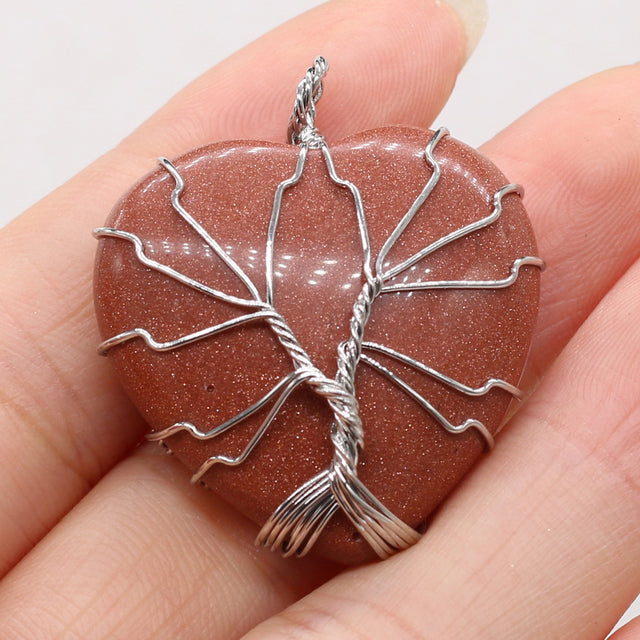 Tree of Life Heart Shaped Pendants