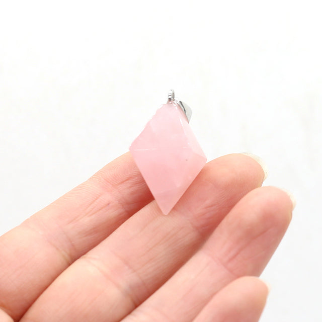 Diamond Faced Crystal Pendants