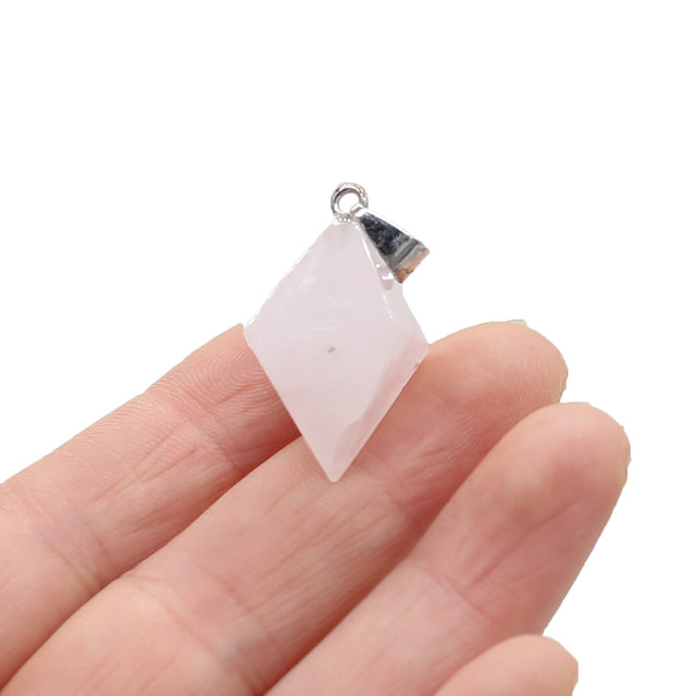 Diamond Faced Crystal Pendants