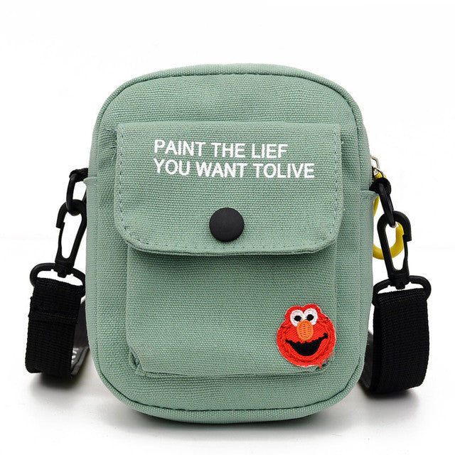 Small Canvas Messenger Bag