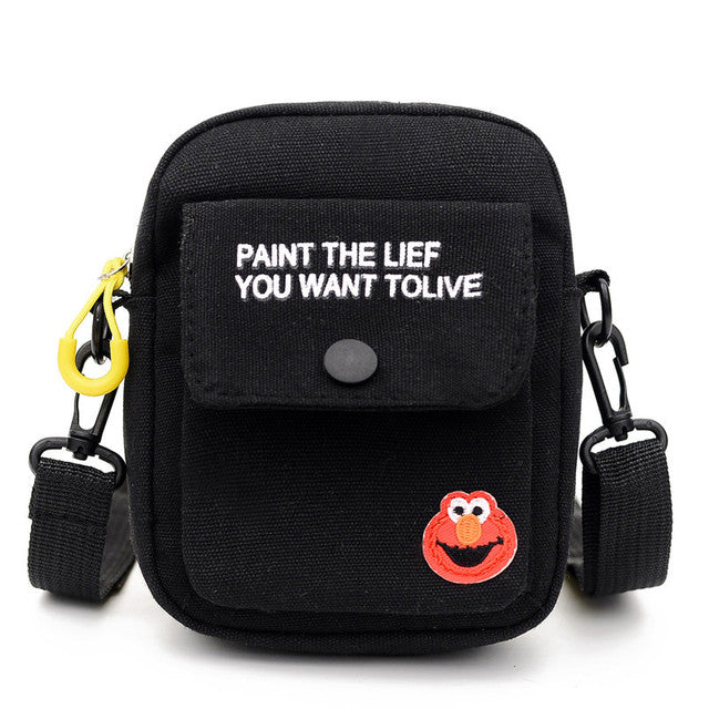Small Canvas Messenger Bag