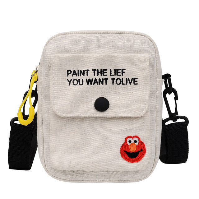 Small Canvas Messenger Bag