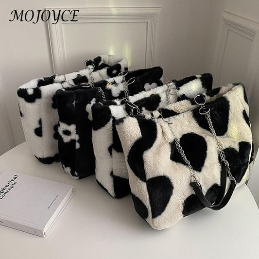 Plush Bag ( Black & White)