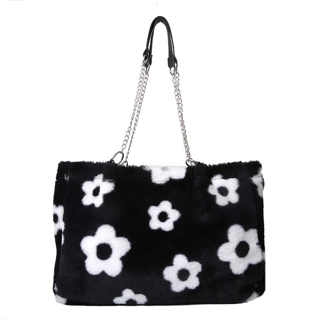 Plush Bag ( Black & White)
