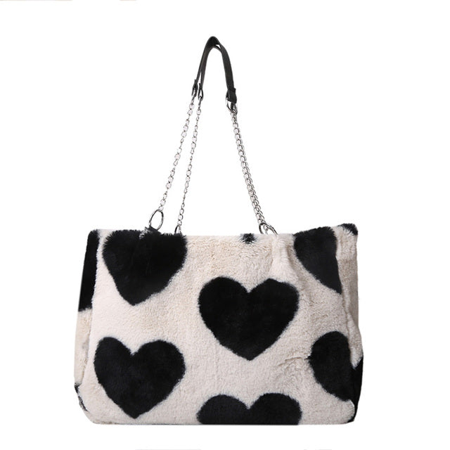 Plush Bag ( Black & White)
