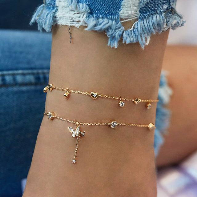 Butterfly Chain Anklet